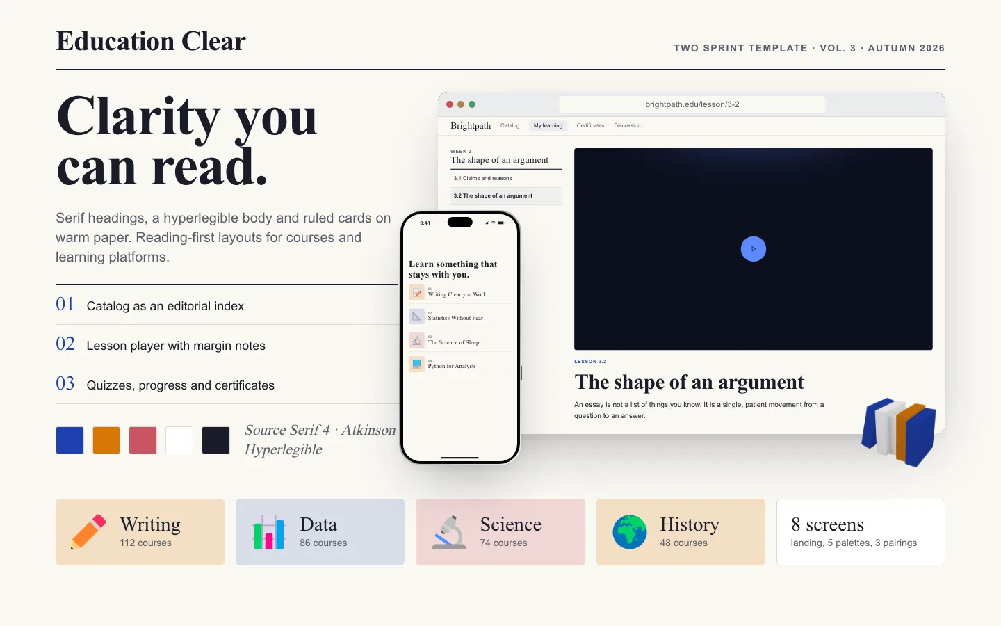 Education Clear template