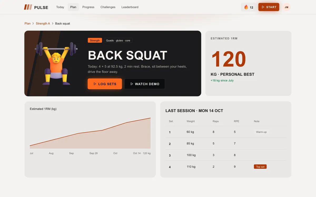 Fitness Energy: Exercise on desktop