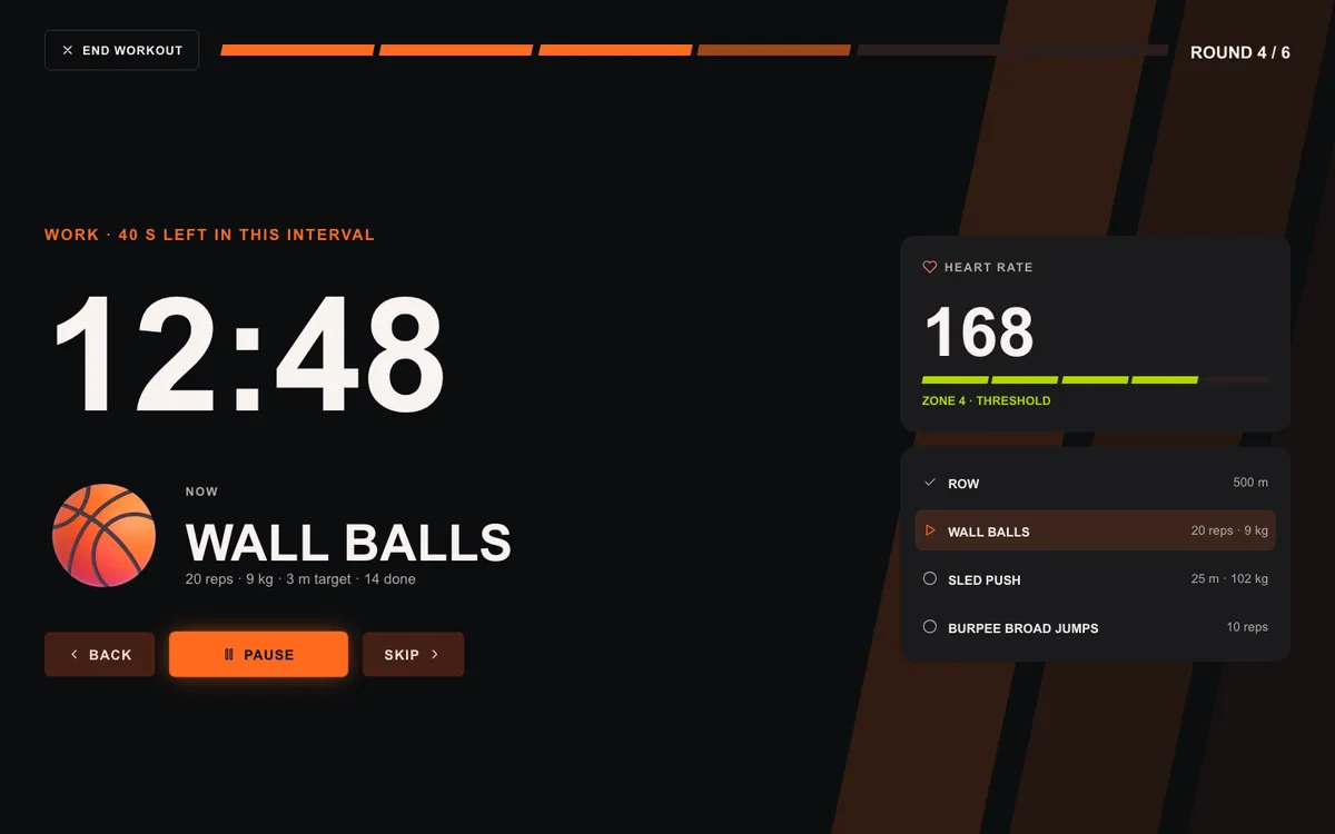Fitness Energy: Live on desktop